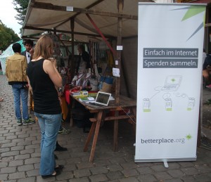 Das Berlin-Portal live vor Ort am Stand von betterplace.org ausprobieren...