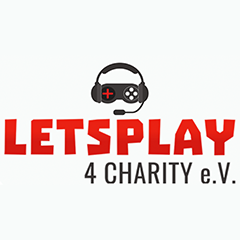 Das Logo von Letsplay4Charity.